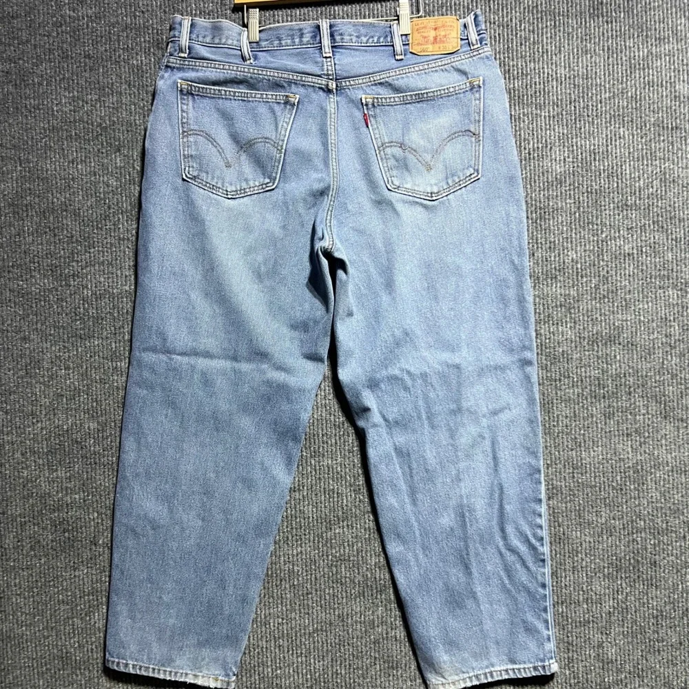 Levis 560 Comfort Fit Jeans Mens 38x30 Blue Baggy Relaxed Tapered Light Wash